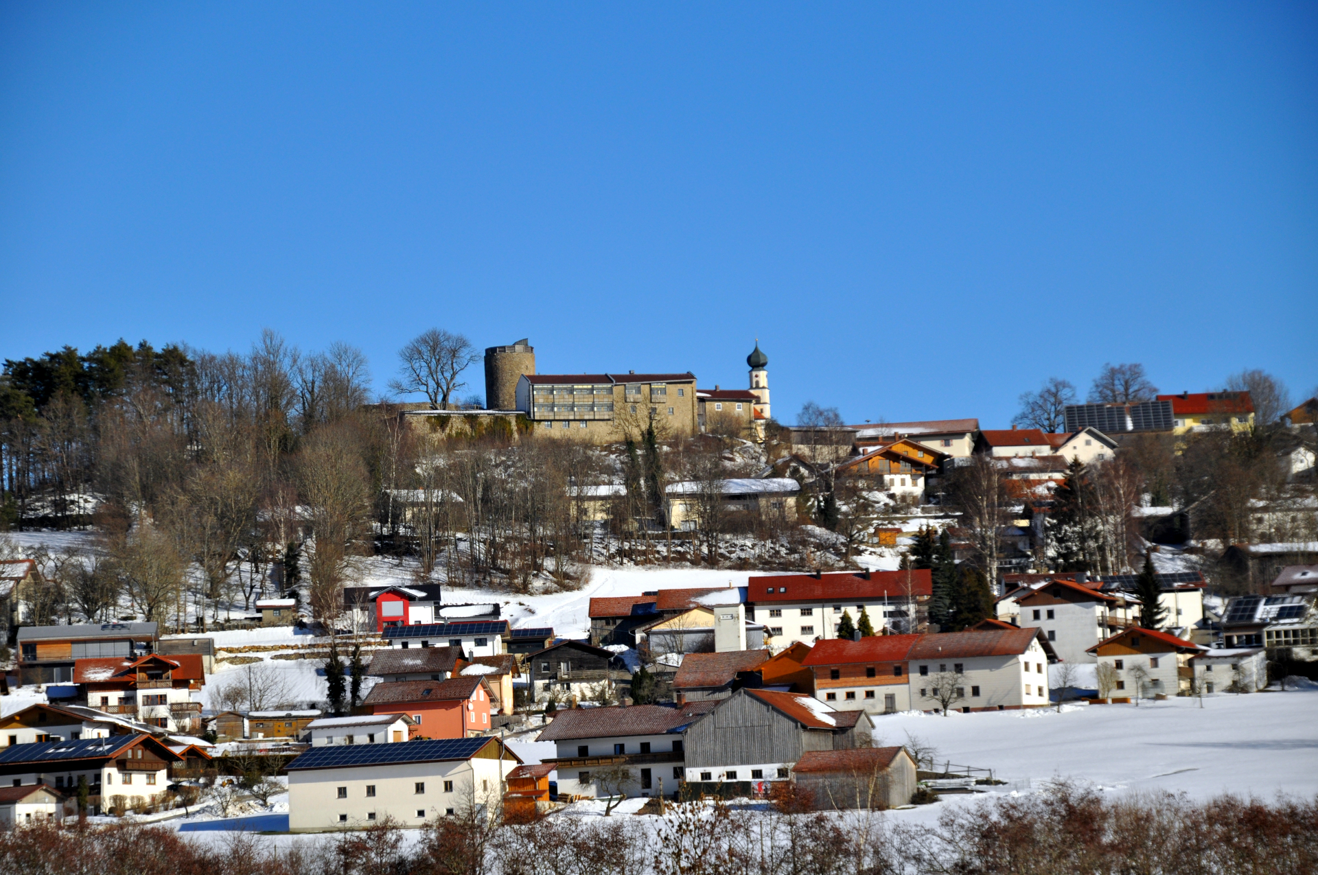Ortsansicht Winter v. Riedbach